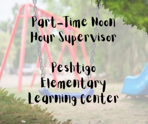 part-time noon hour supervisor graphic